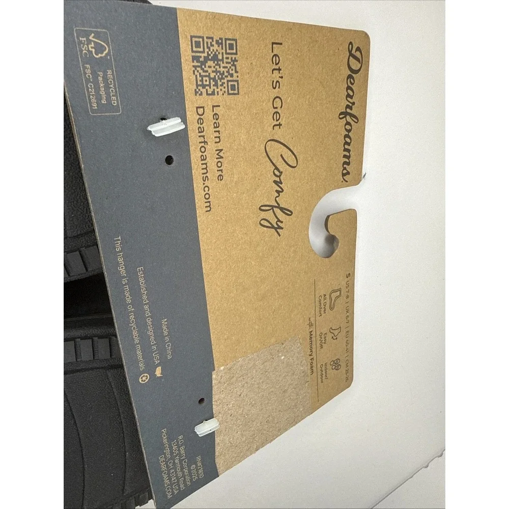 Dearfoams Memory Foam‎ Slipper Size Men's 7-8
